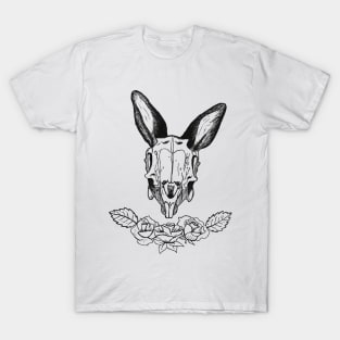 Rabbit Skull and Rose T-Shirt